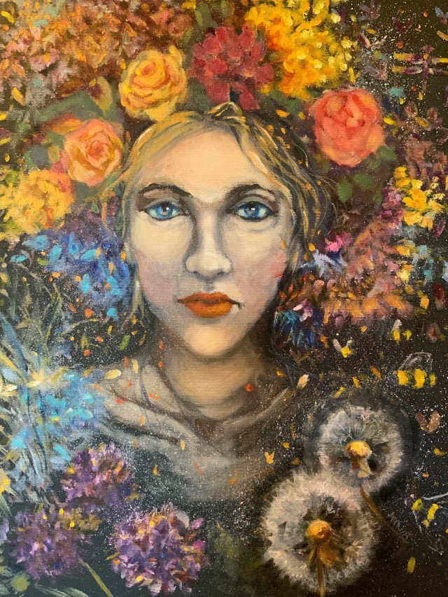 Dominika. Akryl, olej, 40x50, 2019