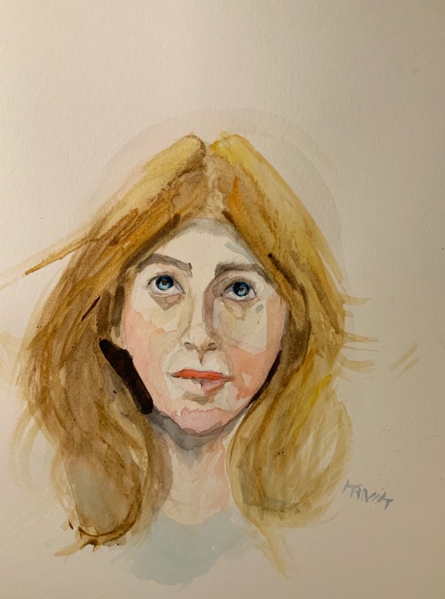 AMELIA. AKWARELA 24X32, 2021