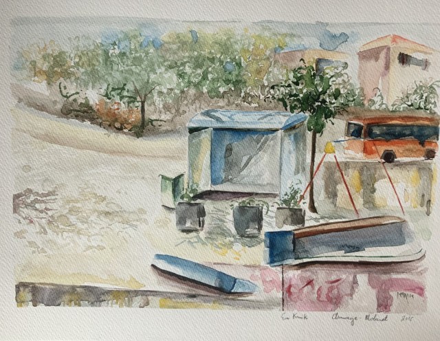 MOLUNAT IV, AKWARELA, 40X30, 2016