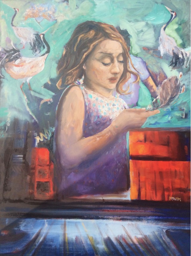 Marzenia. Akryl, olej. 2019