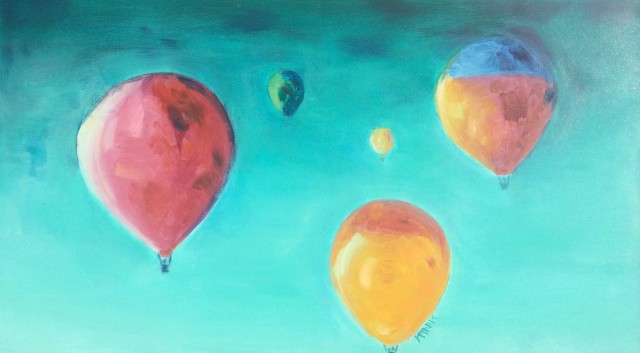 Balony. Akryl, olej. 2019